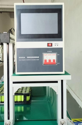 高精度のスポット溶接機械、Plcの表示が付いているガントリー電池のパックの点の溶接工