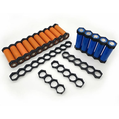 円柱ABS 18650電池ケース2の細胞6P 10P 13Pのサイズの黒色