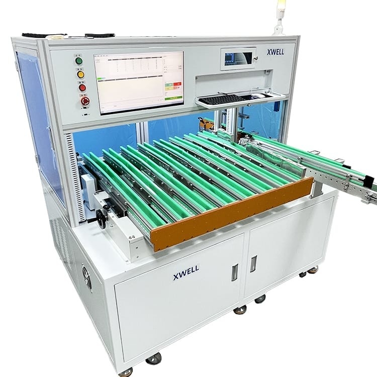 正確さ600pcs/h電池のパックの分類機械細胞のセレクター装置