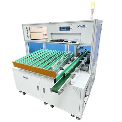 良い値段 プリズム電池細胞の選別機のための50Hz PLC 8チャネル電池細胞の分類機械 オンライン