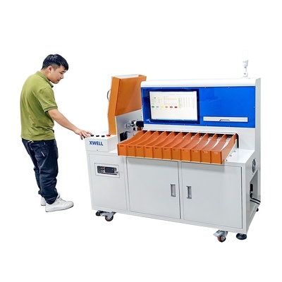 11チャネルシリンダ式セルソート機 リチウム電池用データ記録機能ソート機