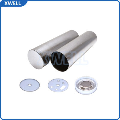 21700 円筒型電池箱セット - プレニッケル付鋼殻 + 安全性防爆キャップ + 隔熱パッド